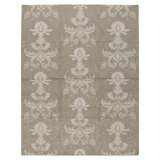 Hand Knotted Wool Area Rug in Sage Green