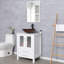 Ensemble de meuble-lavabo simple Oley de 24 po avec lavabo sur plan, robinet et siphon-585990966