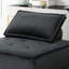 Chaise longue sans accoudoirs en velours avec siège capitonné et conception modulaire
