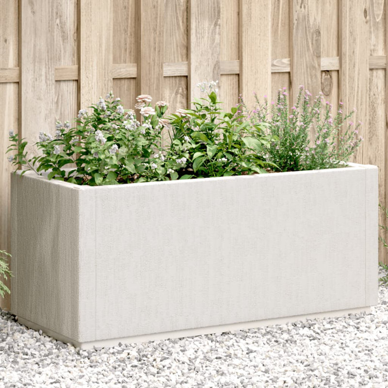  Garden Planter White Polypropylene Medium Durable Planter
