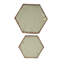 Tables d'appoint, fer antique, motif complexe, sans assemblage, P 14,67 po X l 12,69 po H 22,18 po, 9,93 lb, de deux tables d'assemblage nécessaires, ornement, 2