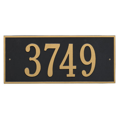 Hartford 1-Line Wall Address Plaque