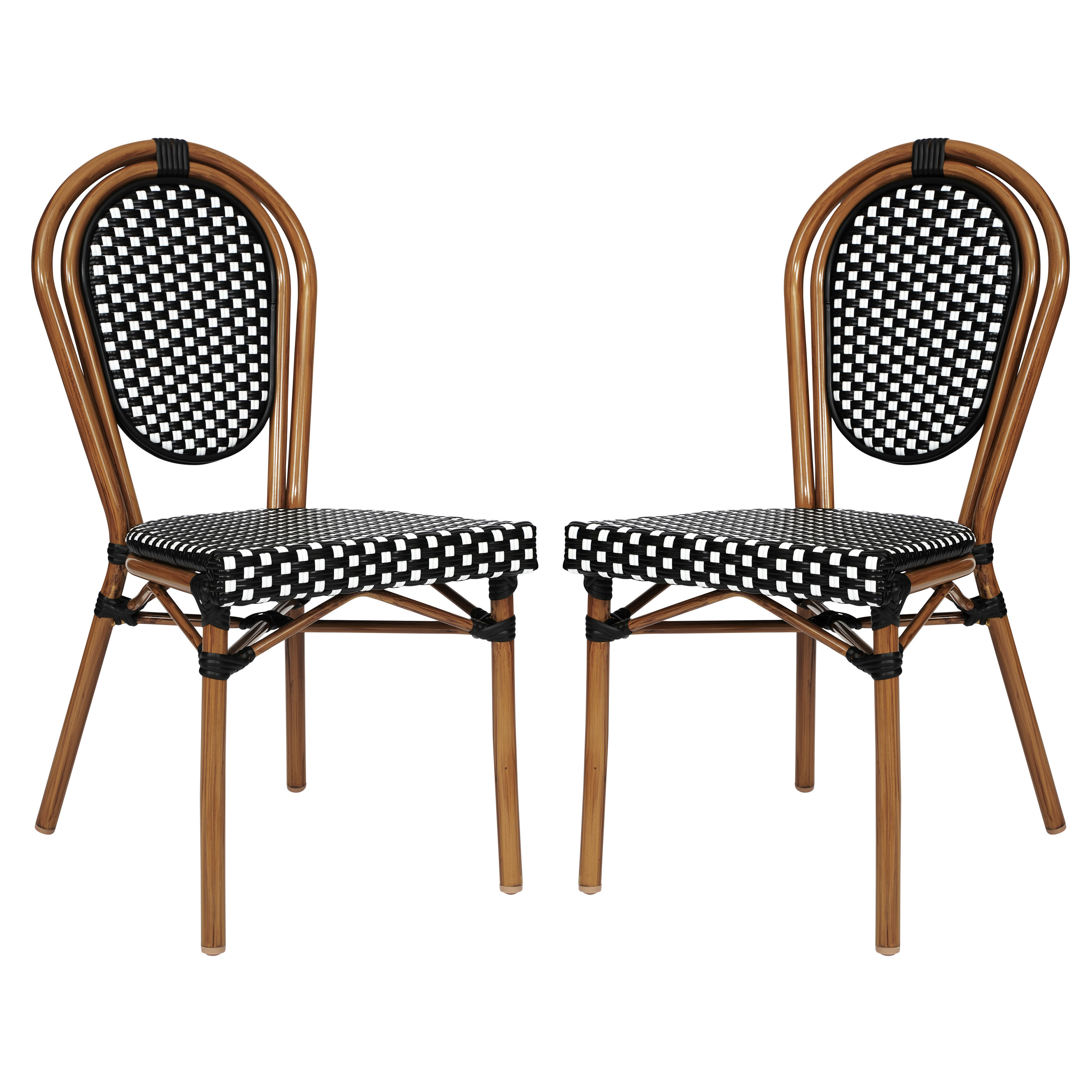 Bay Isle Home Cloquet All-Weather Commercial Stacking Paris Chairs with Metal Frames & Reviews | Wayfair