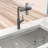 Gunmetal Stainless Steel 360 Pull - Down Kitchen Faucet, 4 Spray Options For General Tasks, Splash Function, Ceramic Cartridge, Complete Package, 5.51 Inches Base Depth Modes Black Feature,-124866745