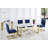 Pate Stone Top Metal Base Dining Table