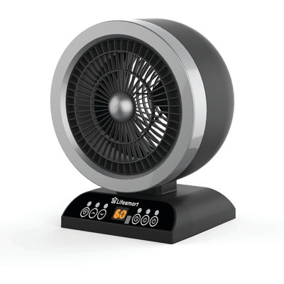 LifeSmart 2 in 1 Digital Control Fan Heater with Oscillation, 1500W Maximum Heat Output