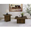 Table basse carrée en bois d'ingénierie (table basse incluse)