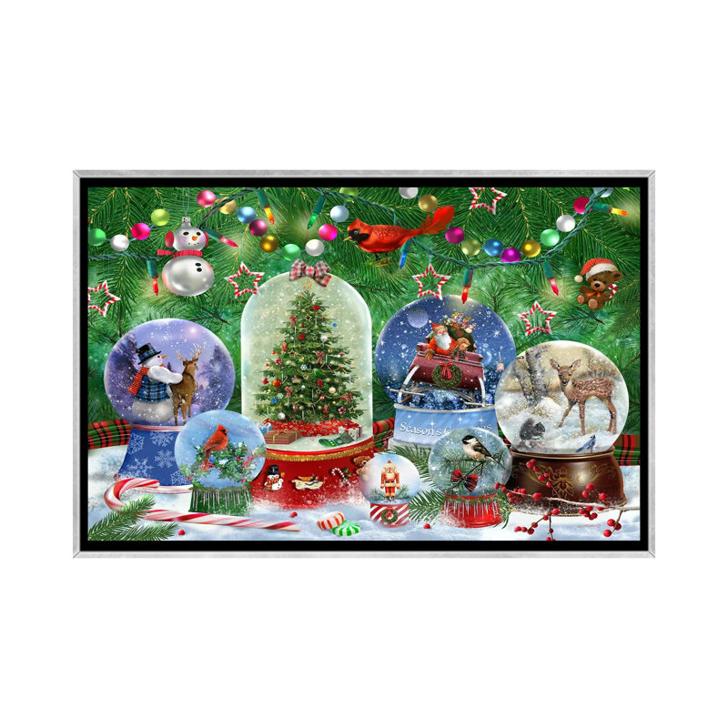 Magie de Noël II - reproduction d'art murale - toile encadrée, H 40 po x l 60 po, Impression encadrée sans passe-partout