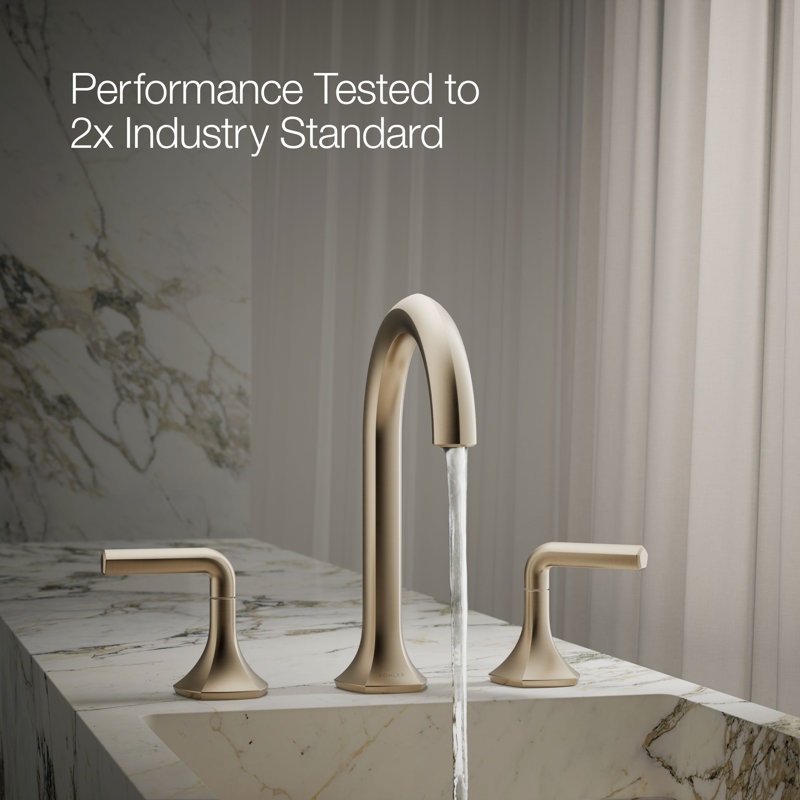 Occasion Sink with Cane Design Single Hole Bathroom Faucet with Drain Assembly, Vibrant Brushed Bronze