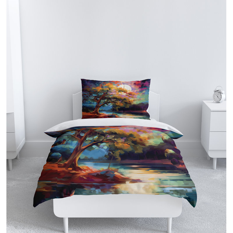 Abstract Duvet Cover, King Duvet Cover + 2 King Shams