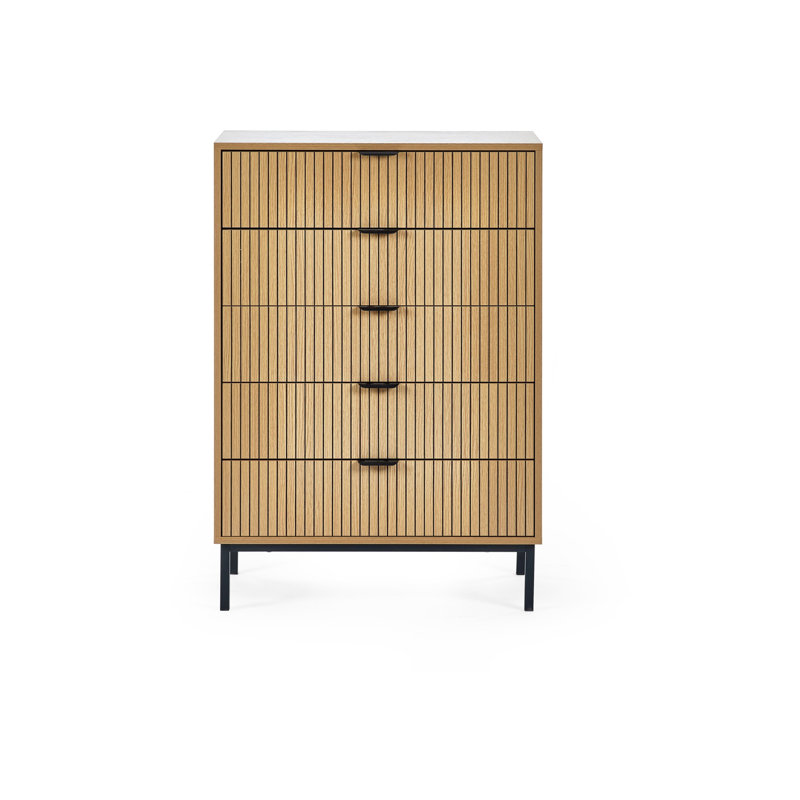 Basanti 72cm W 5 - Drawer Chest of Drawers