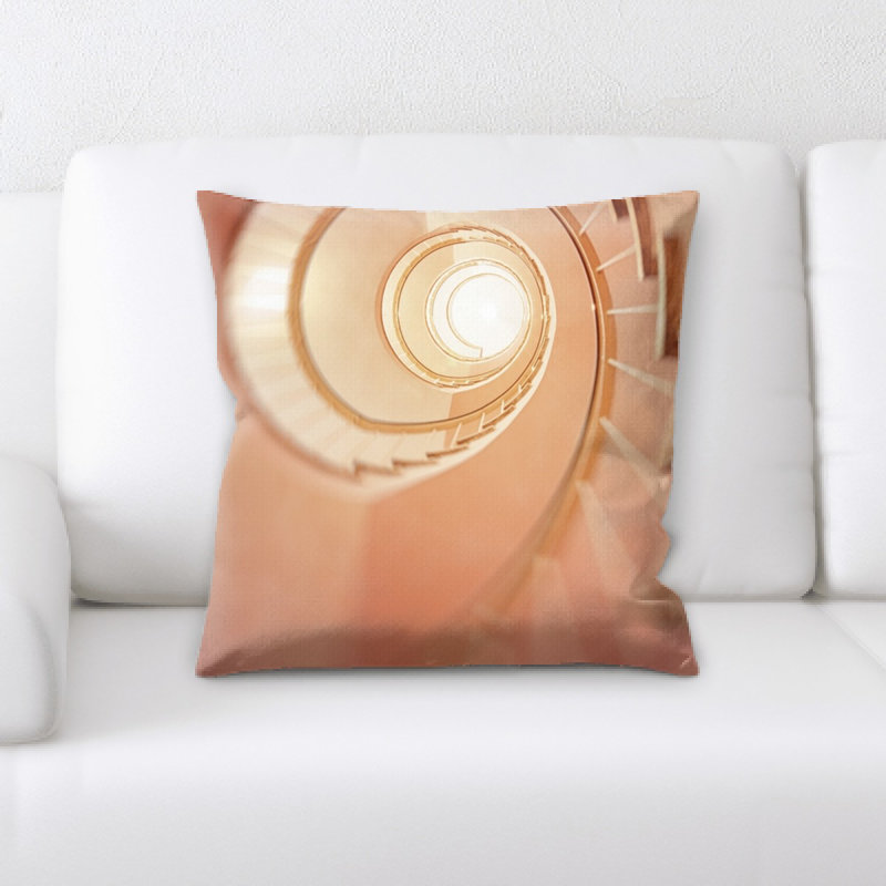 Coussin décoratif en spirale