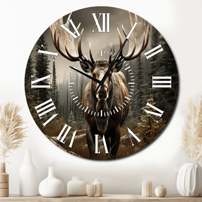 Horloge murale Brown Brown