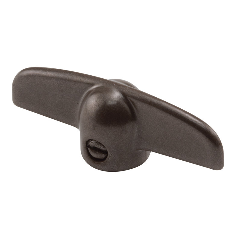 Opérateur à vantail avec poignée en T Prime-Line (paquet de 2), Bronze, H 5,4 po x l 3,75 po x P 0,85 po