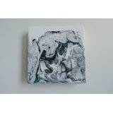 'Malachite Flows' - Painting Print on Wood