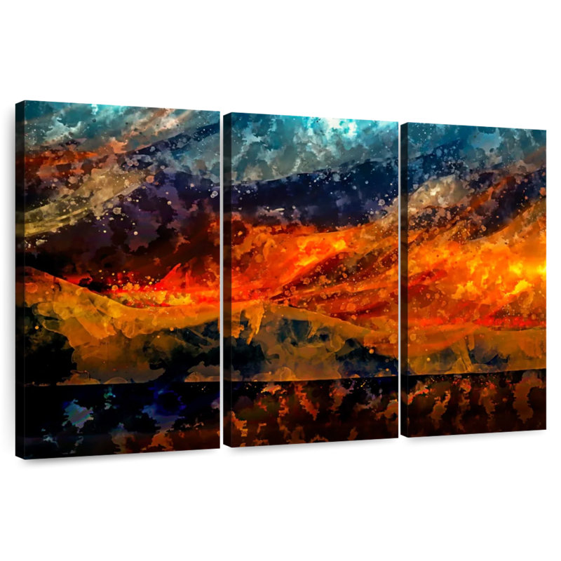 Avery Fiery Volcano, 24" H x 38" W