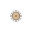 Safiya Metal Wall Clock