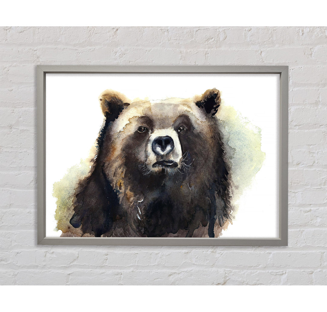 Grumpy Bear - Einzelner Bilderrahmen Kunstdrucke auf Leinwand