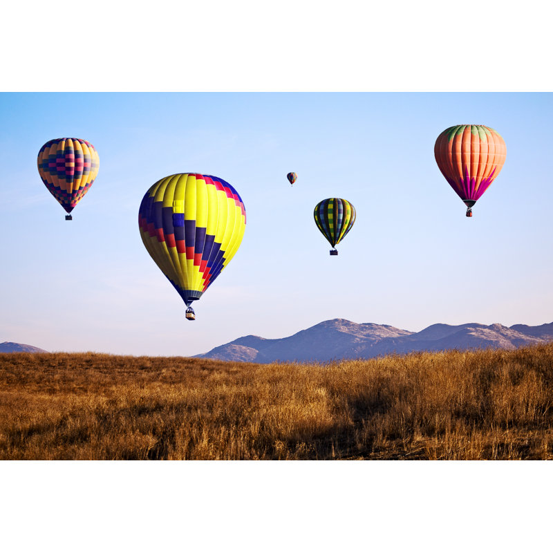 Hot Air Balloons by Skodonnell - Print, 20cm H x 30cm W