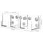 Olen Plastic Desk Organizer Set
