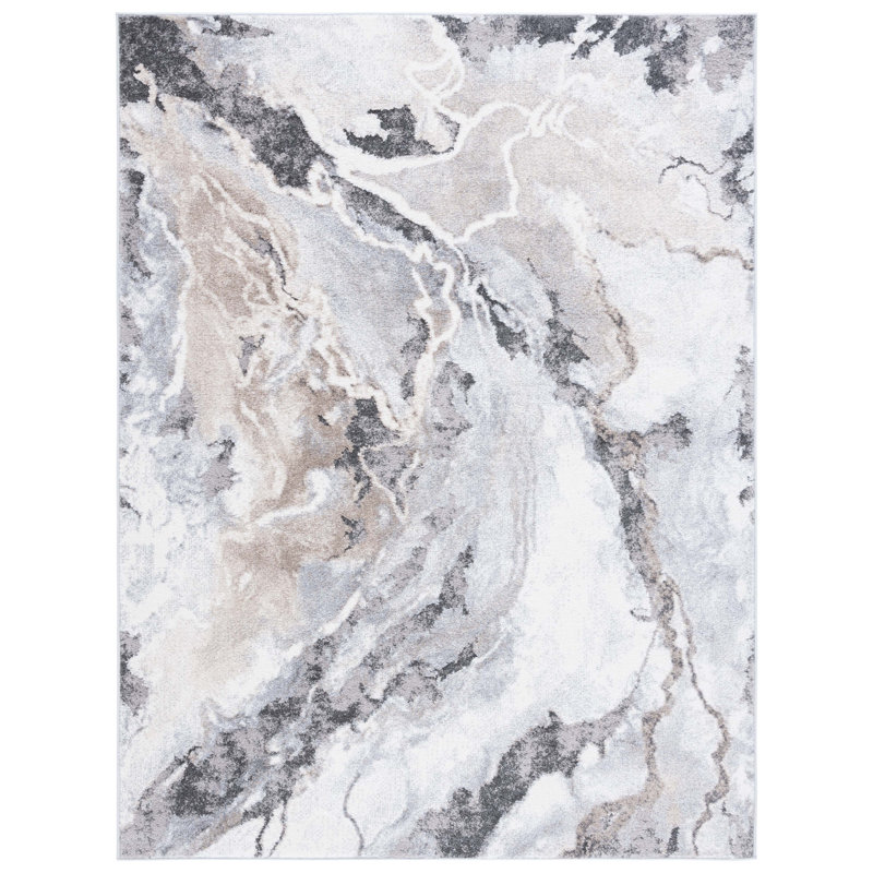 Hanka Performance Abstract Rug, Rectangle 5'3" x 7'6"