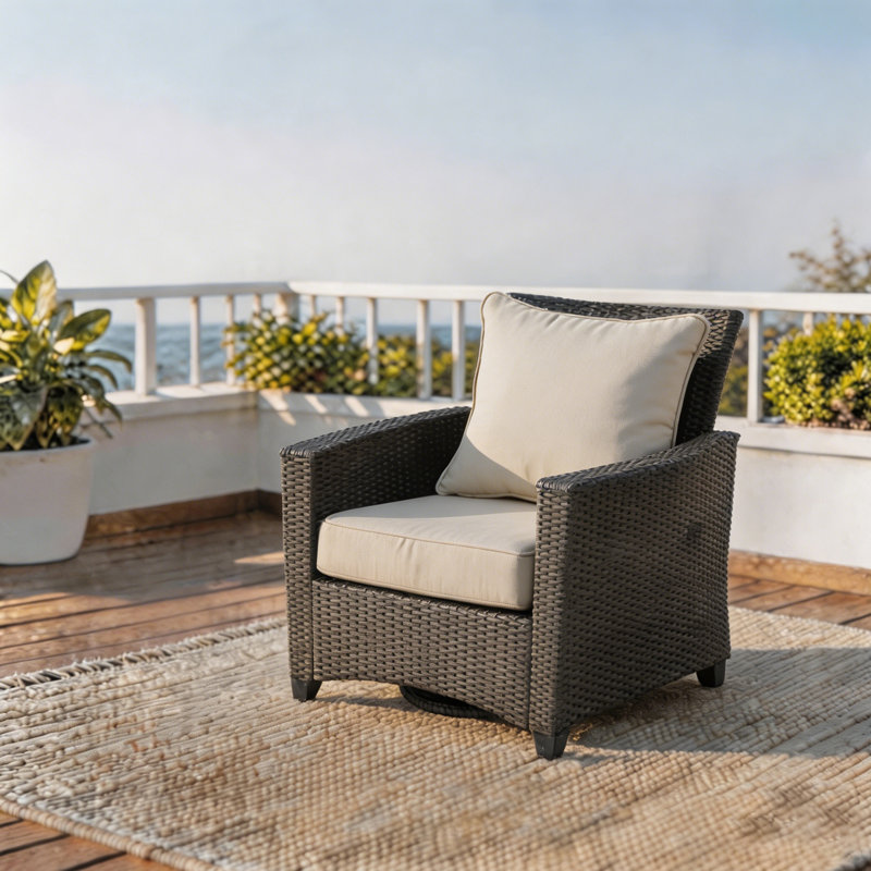 Coussins de siège profond 22 po x 22 po x 4,5 po pour l'extérieur / intérieur (ensemble de 1), coussins de siège et de dossier toutes saisons pour mobilier de patio