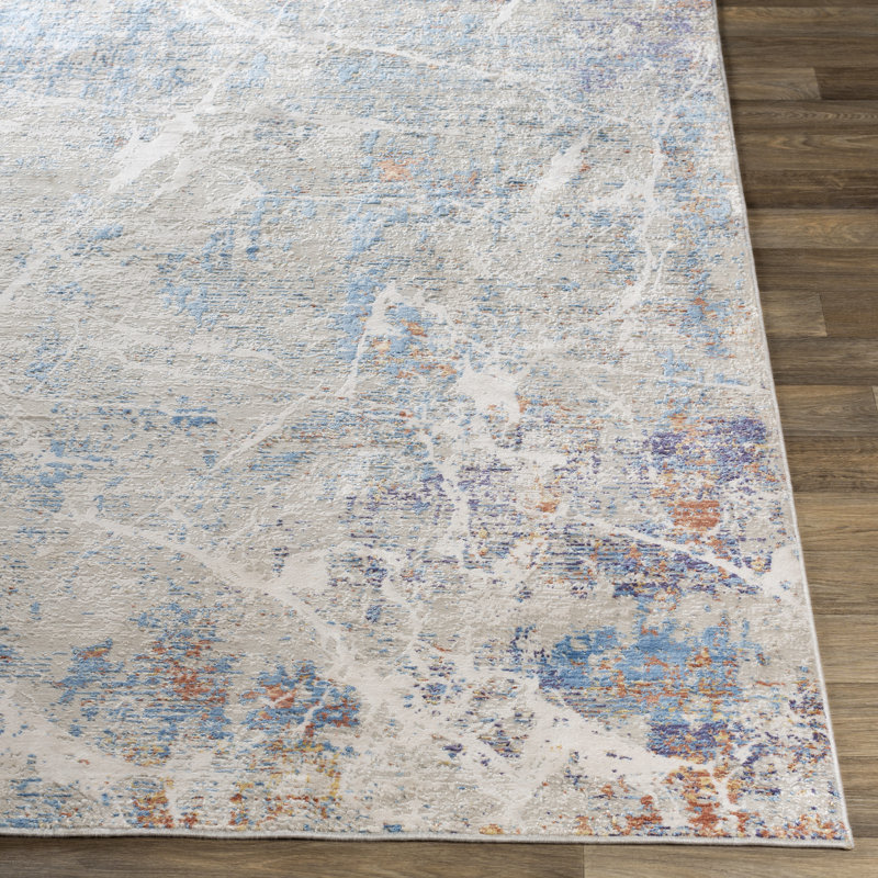 Jacksonport Viscose Abstract Indoor Rug, Rectangle 2'7" x 5'