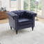 Canapé compact 1 place bleu Pu