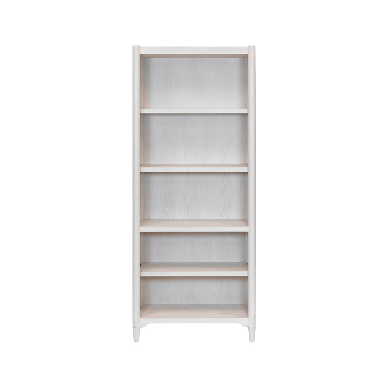 Modern Wood Open Bookcase, Office Shelving, Storage Cabinet, Fully Assembled, White