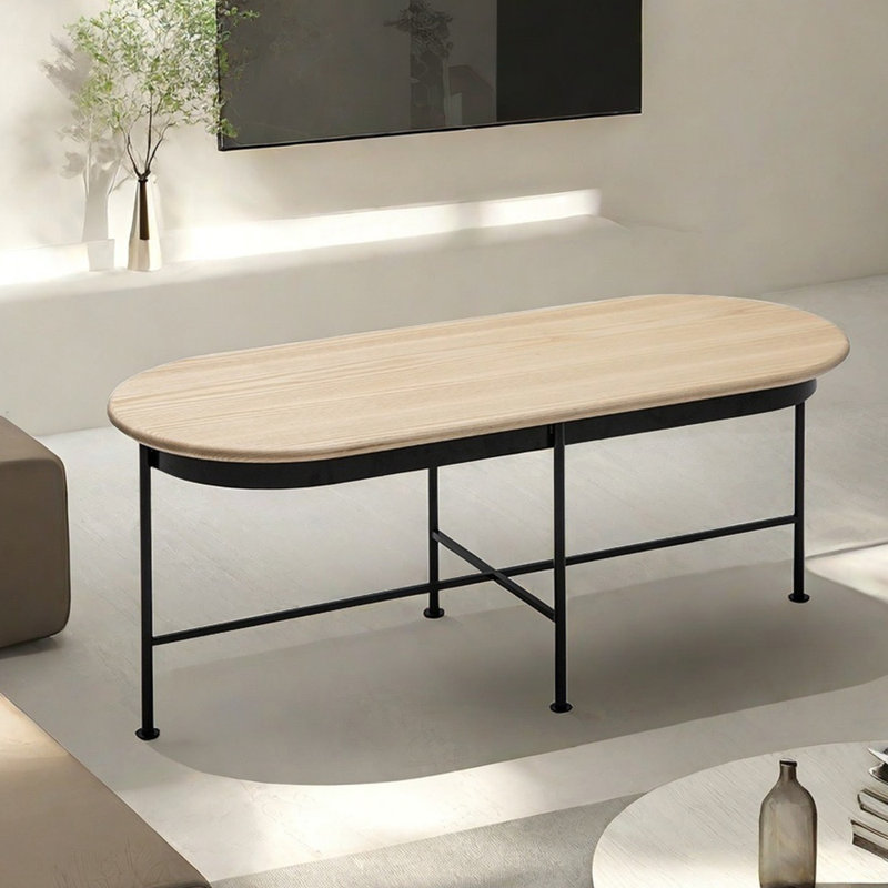 Table basse en bois massif, Burlywood