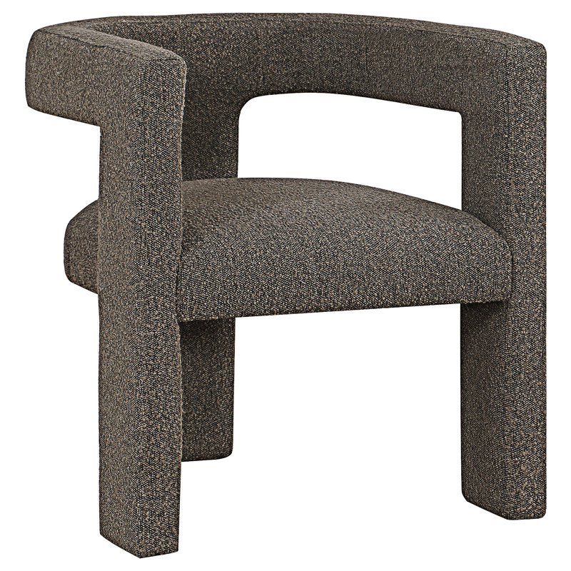 Chaise avec accoudoirs Accent Chair, Chocolat