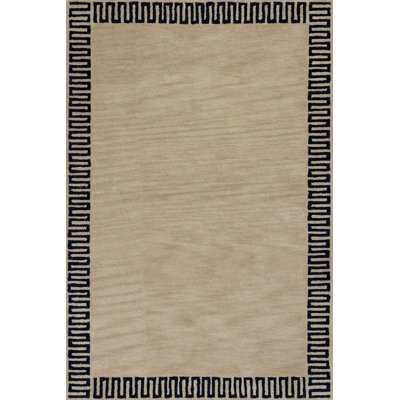 Renata Fleuron Bordered Wool Rug