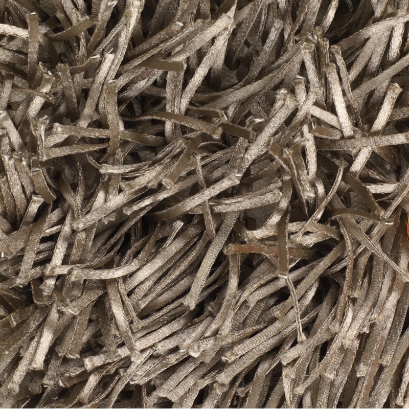 Hand Loomed Modern Area Rug in Taupe, Rectangle 7'9" x 10'6"