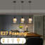 1-Light Matte Black Kitchen Island Pendant