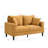 Orange 57" 2 Comfy With Upholstered Sponge Cushion. Wooden Frame For Small Space Living, Bedroom, Apartment Form 2. Living Room, Look-1374125956