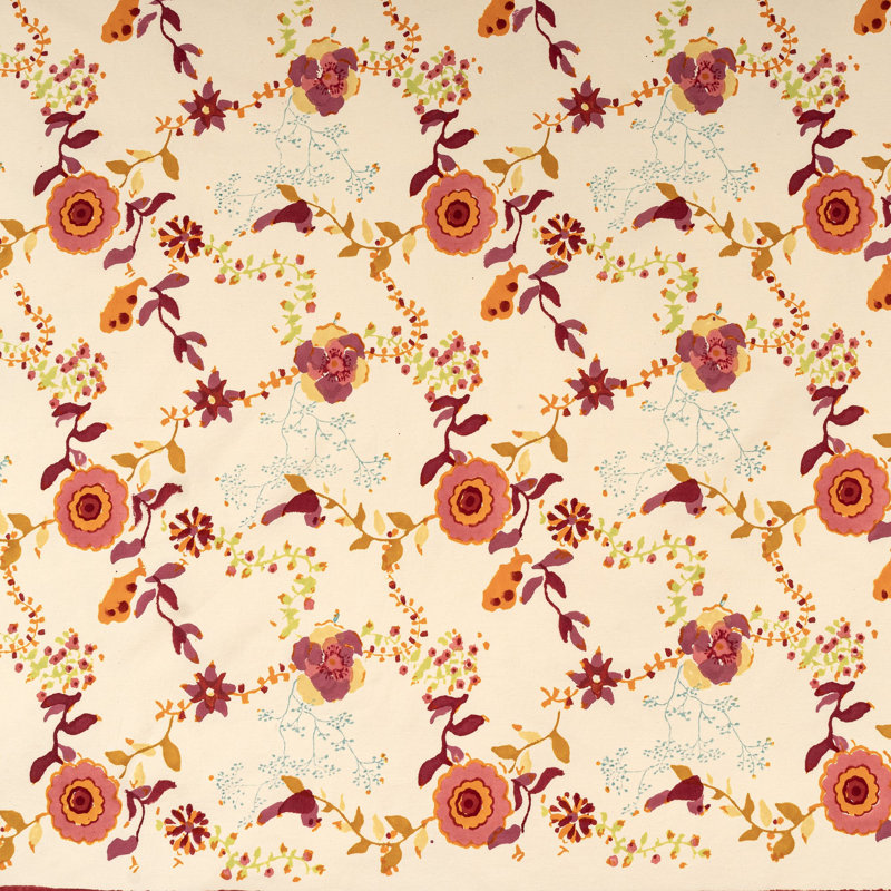 Treetop Handmade Floral Tablecloth, 71" W x 142" L, Multi