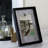 12.5" Classical Rectangular 5" x 7" Photo Picture Frame with Clip - Black and White