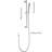 Handheld Shower With 28 - Inch Slide Bar And 59 Hose, Adjustable Height Option, Robust Brushed Nickel Stainless Steel, Relaxing Spray Settings Experience-118944301