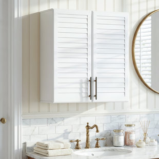 Armoire à rideaux 29,5 po (pour la cuisine et la salle de lavage), blanc