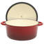 Gibson Home Addlestone 5 Quart Enamel Cast Iron Dutch Oven - Red