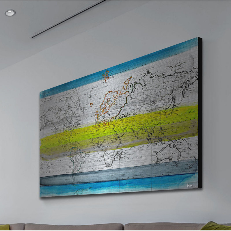 « global greeners » par parvez taj, reproduction d’art sur métal, 24 po x 36 po