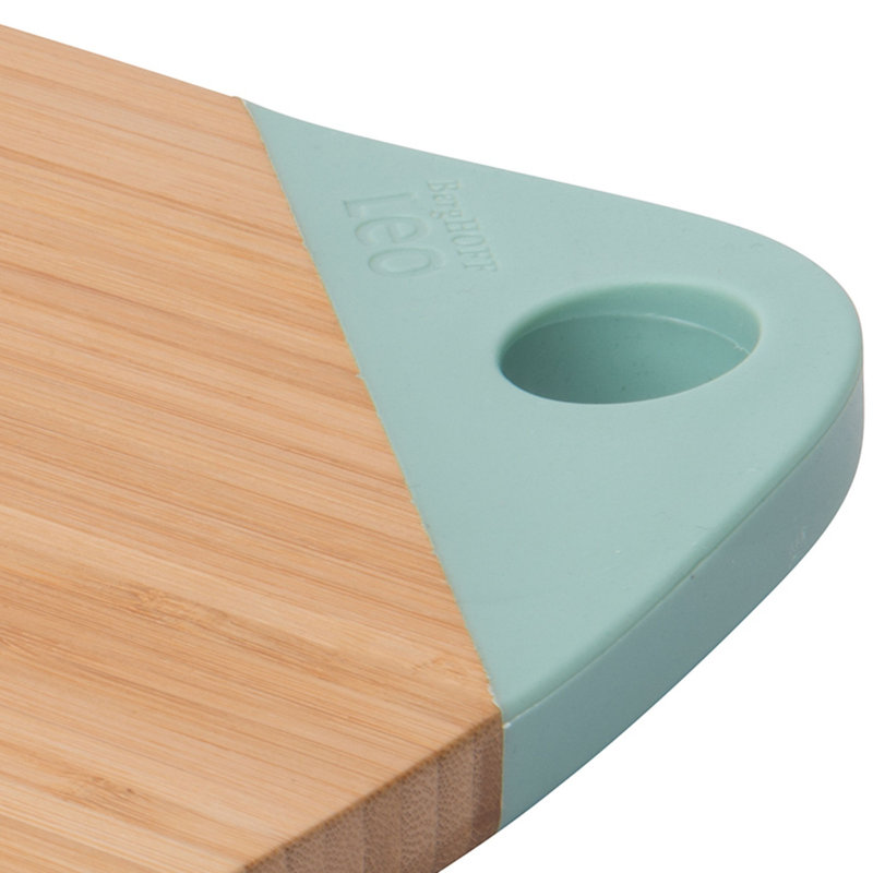 BergHOFF Leo 3Pc Knife and Cutting Board Set, Grey and Green