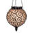 Exhart Solar Round Glass and Metal Hanging Lantern with 15 Cool White LED Firefly String Lights, 7 by 21"-2118166491