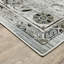 Tapis oriental en polyester tissé à la machine en gris-1609096999