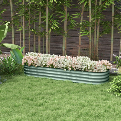 Boîte à fleurs surélevée pour l'extérieur
