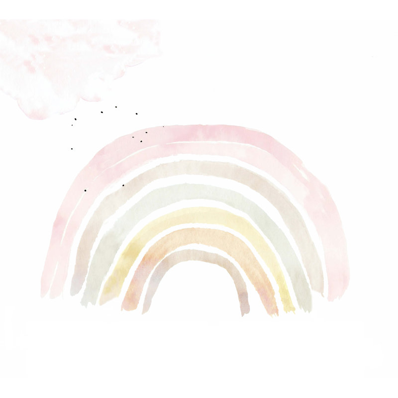 Papier peint amovible art coloré arc-en-ciel coloré, L 114 po x l 204 po