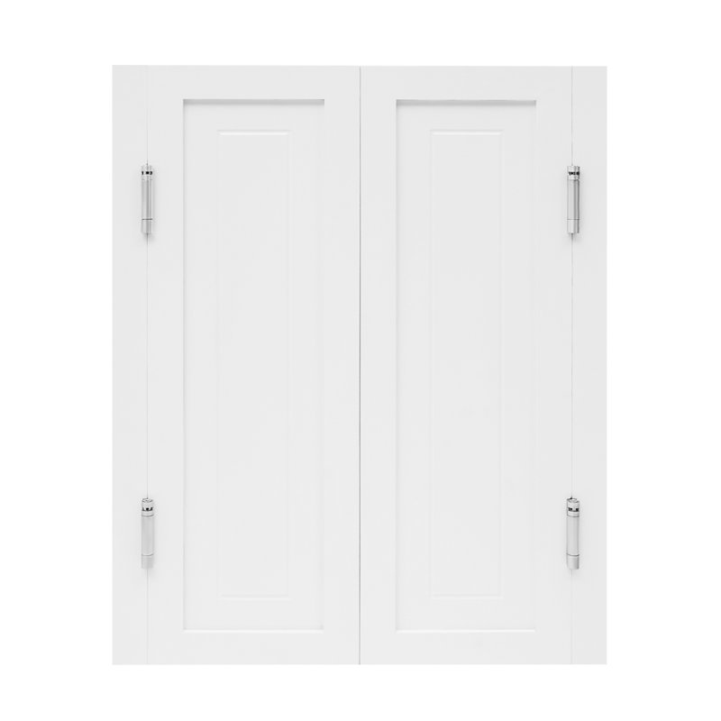 Solid Wood Painted Café/Saloon Door, White, 35.43" H x 27.56" W x 1.34" D