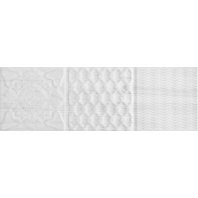 Jones 4" x 12" Polished Ceramic Relief Wall Tile
