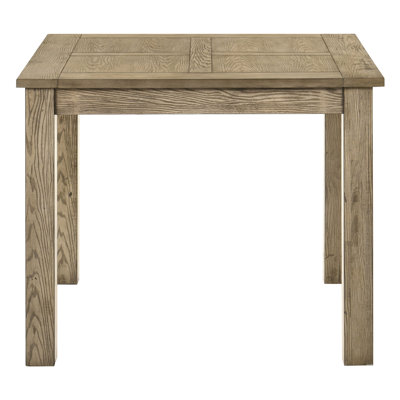 Cressley Vineyard Oak Counter Height Dining Table, 36" Square Rubberwood Kitchen Table with Farmhouse Legs, Light Brown Finish for 4 Seats