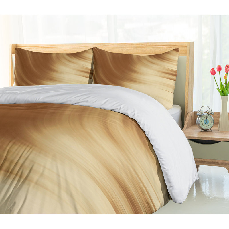 Modern & Contemporary Polyester Abstract Duvet Cover, King
